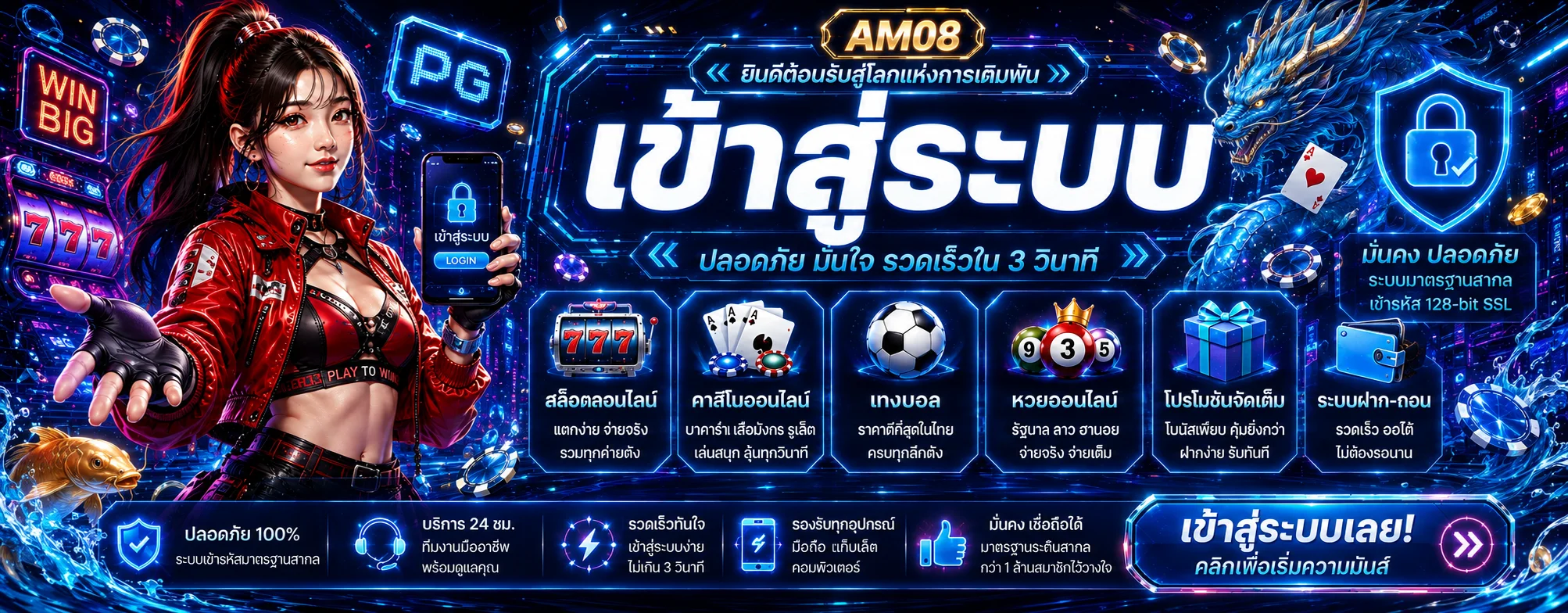 AM08 ทางเข้าเว็บตรง สมัครและใช้งานบนมือถือ